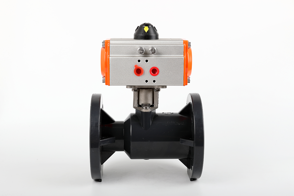 沁园街道气动法兰一体球阀